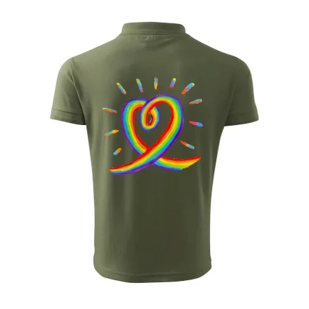 Srdce pride dúha kreslená