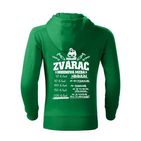 Hodinová mzda zvárač