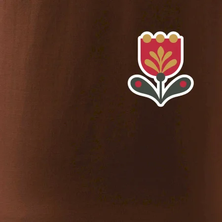 Folklór na prsníku tulipán