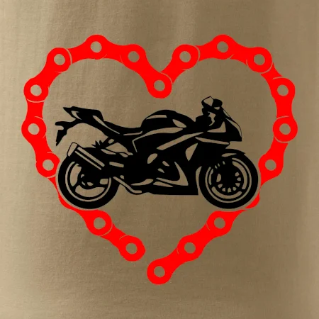 Moto srdce reťaz - cestná