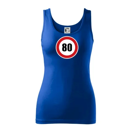 Dopravná značka - obmedzenie rýchlosti 80