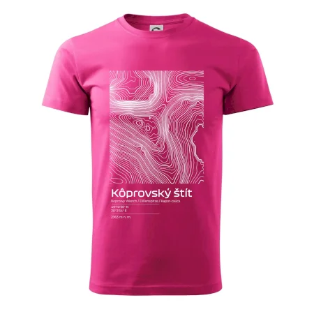 Kôprovský štít - vrstevnice v obdĺžniku