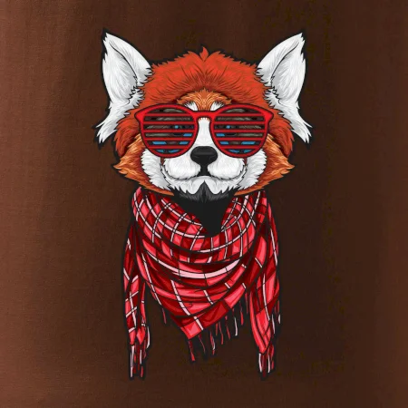 Červená panda hipster