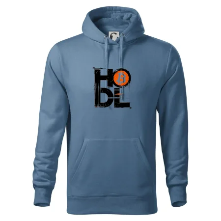 Hodl velký nápis a logo BTC