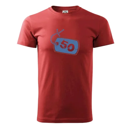 50 na krku štítok