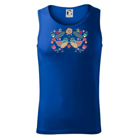 Folklór - dva farebné vtáčiky