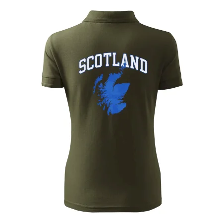 Scotland nápis s mapou