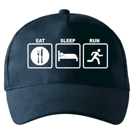 Eat sleep run štvorce