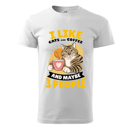 I like cats and coffee and maybe 3 people