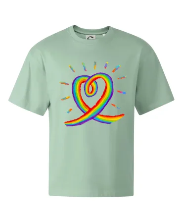 Srdce pride dúha kreslená