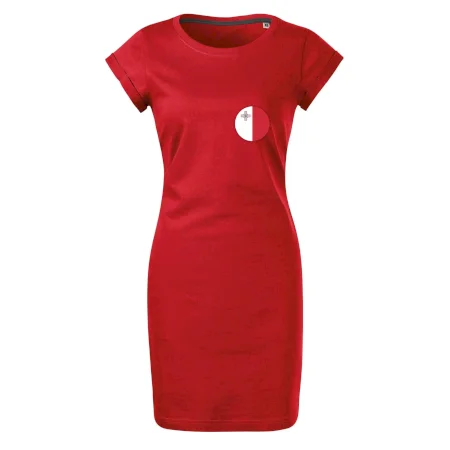 Vlajka Malta guľatá na prsník