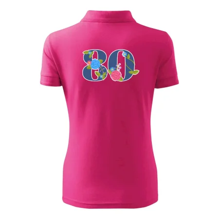 Kvetinové číslo kreslené - 80