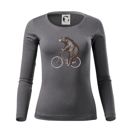 Medveď na bicykli
