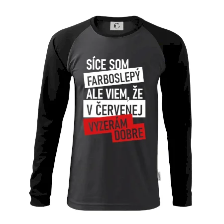 Síce som farboslepý, ale viem, že v červenej vyzerám dobre