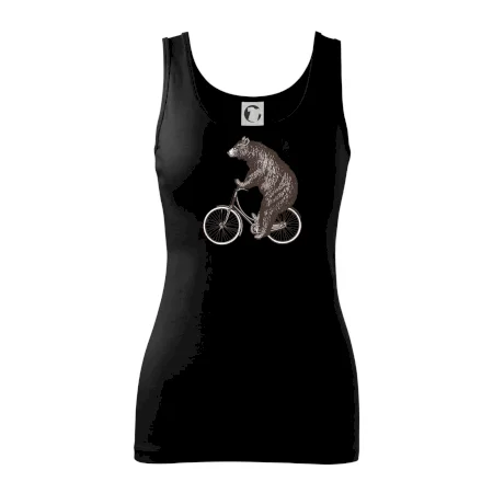 Medveď na bicykli
