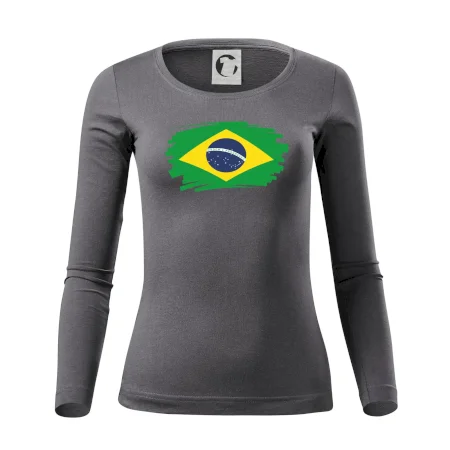 Brazília vlajka štetkou