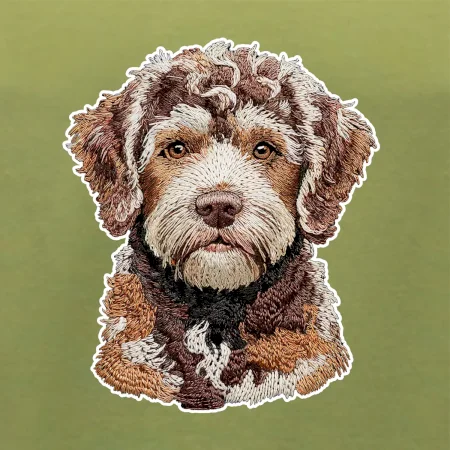Lagotto romagnolo vyšívaná hlava