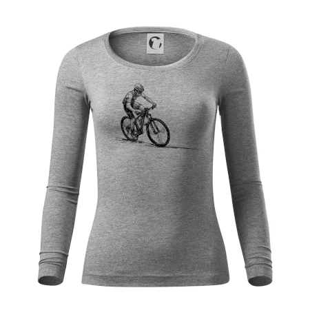 MTB kreslený cyklista