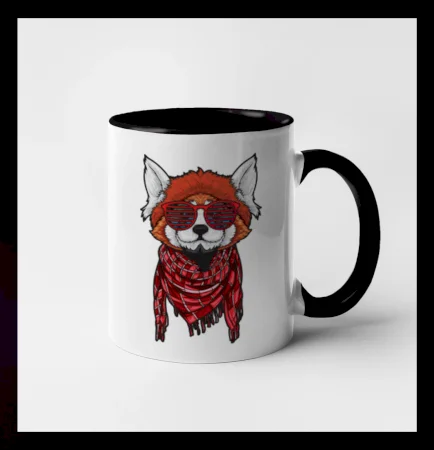 Červená panda hipster