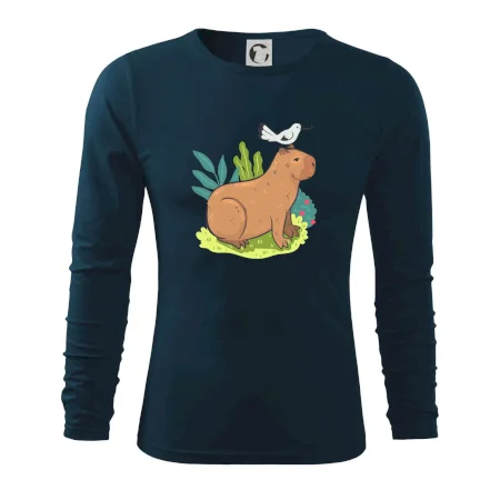 Kapybara a vtáčik