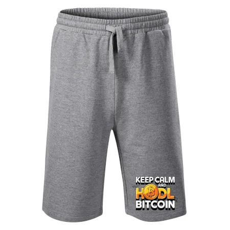 3D nápis Keep Calm and HODL Bitcoin