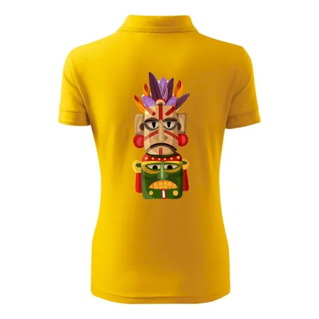 Mayová maska s perím