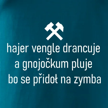 Hajer vengle drancuje a gnojočkum pluje bo se přidoł na zymba