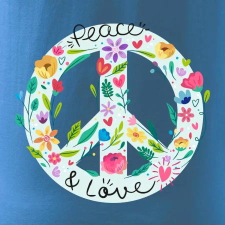Peace and love symbol