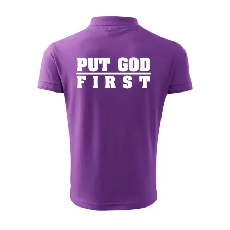 Put God first hrubý nápis