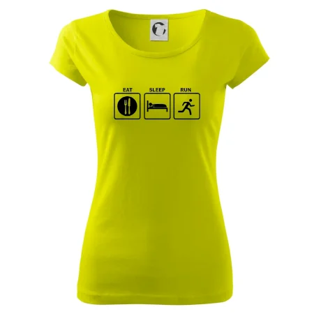 Eat sleep run štvorce