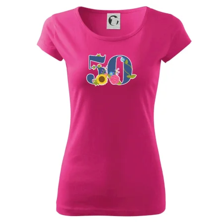 Kvetinové číslo kreslené - 50