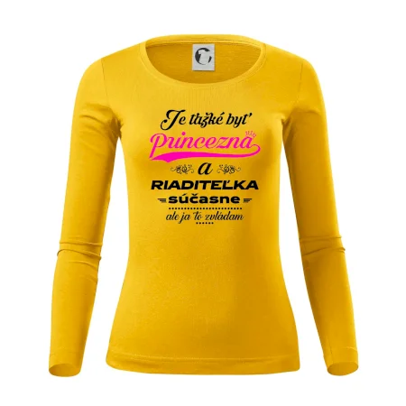 Je ťažké byť princezná riaditeľka