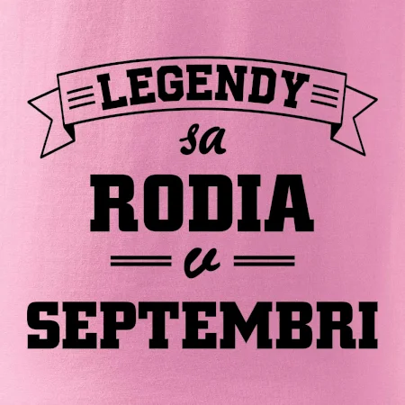 Legendy sa rodia v septembri