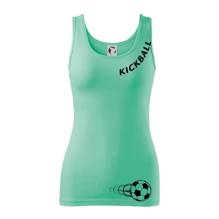 Kickball nápis šikmo