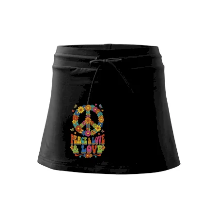 Peace and love - na výšku s květy