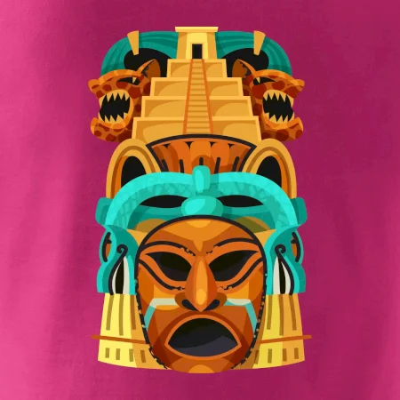 Mayová maska s pyramídou