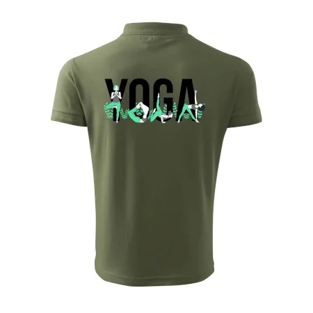 Yoga nápis farebný