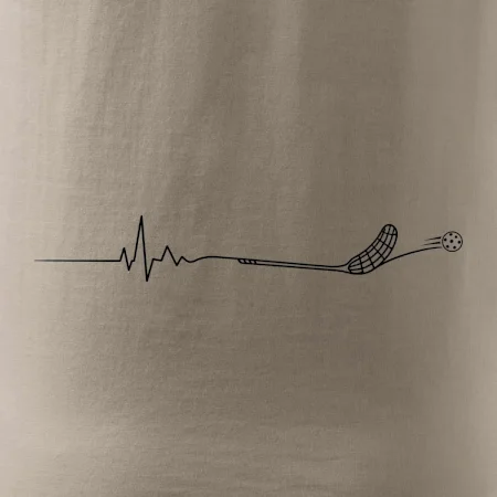 Florbalové EKG s florbalkou a míčkem