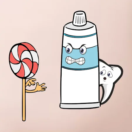 Lízátko pasta zuby