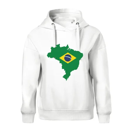 Brazília vlajka v mape