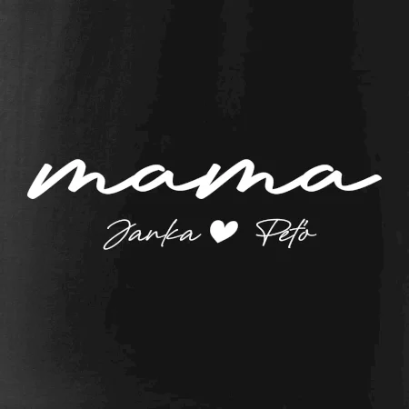 Mama - tričko menami deti písacie