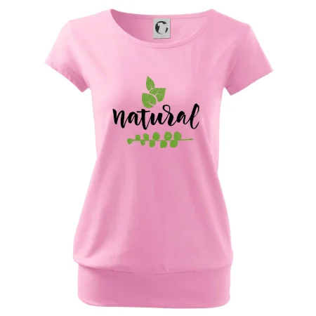 Natural - nápis v listoch