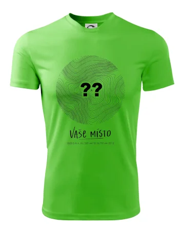 Vaše miesto - vrstevnice v kruhu