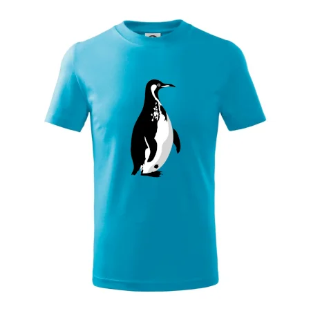 Tučniak čiernobiely z boku