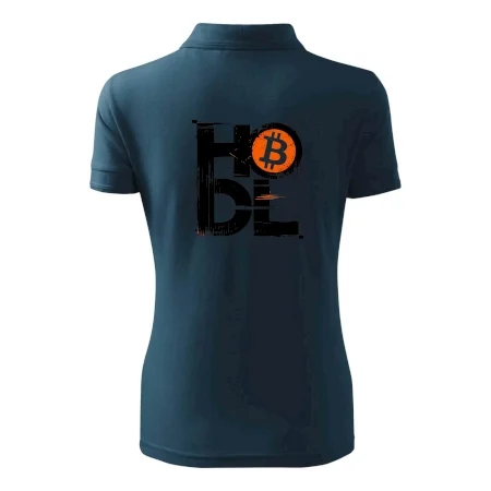 Hodl velký nápis a logo BTC