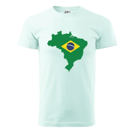 Brazília vlajka v mape
