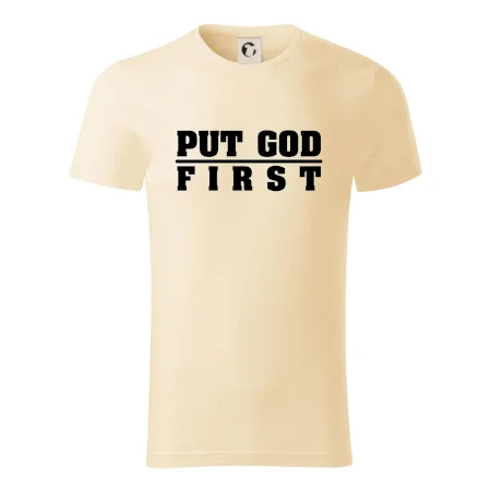 Put God first hrubý nápis