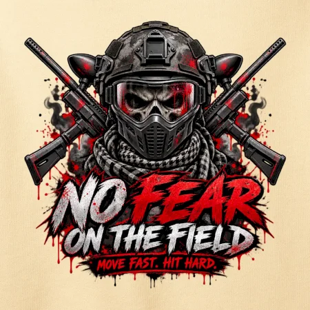 Lebka bojovníka – No Fear paintball