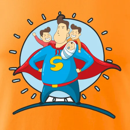 Táta superman - kluk, kluk a dítě