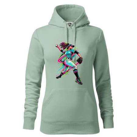 Baseballová nadhazovačka neonový pop art